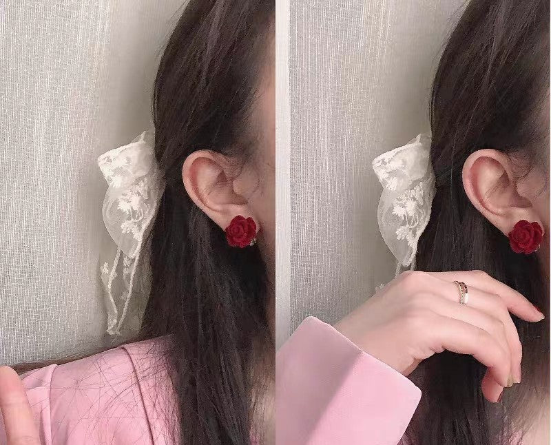 Velvet Rose Earrings